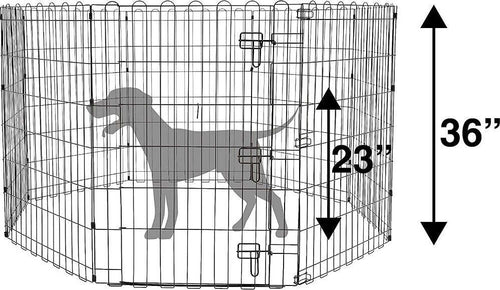 Recinzione In Metallo Per Cani Pieghevole Per Esercizio 152,4 X 152,4 X 91,4 Cm Prodotti per animali domestici/Cani/Cucce gabbiette e recinzioni/Recinti gioco Trade Shop italia - Napoli, Commerciovirtuoso.it