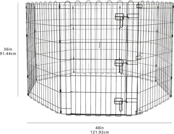 Recinzione In Metallo Per Cani Pieghevole Per Esercizio 152,4 X 152,4 X 91,4 Cm Prodotti per animali domestici/Cani/Cucce gabbiette e recinzioni/Recinti gioco Trade Shop italia - Napoli, Commerciovirtuoso.it