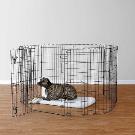 Recinzione In Metallo Per Cani Pieghevole Per Esercizio 152,4 X 152,4 X 91,4 Cm Prodotti per animali domestici/Cani/Cucce gabbiette e recinzioni/Recinti gioco Trade Shop italia - Napoli, Commerciovirtuoso.it