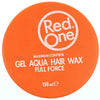 Red One Aqua Hair Wax Orange 150ml Cera per Capelli Afro Rimodellante Cera per Styling Capelli