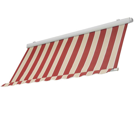 Tenda da sole per bar balcone quadrata a parete semicassonata