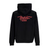 PHOBIA Felpa Leggera Cappuccio Uomo Triple Skull Print Hoodie Black/red da uomo
