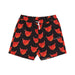 VISION OF SUPER Costume Pantaloncino Uomo Aop Hearts Swimwear Black/red da uomo