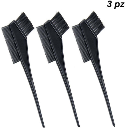 Redberry Pettine Con Spazzola per Tinta Capelli Manico in Plastica Spazzola Setola Dritta 2 in 1 per Styling Dei Capelli Applicazione Precisa