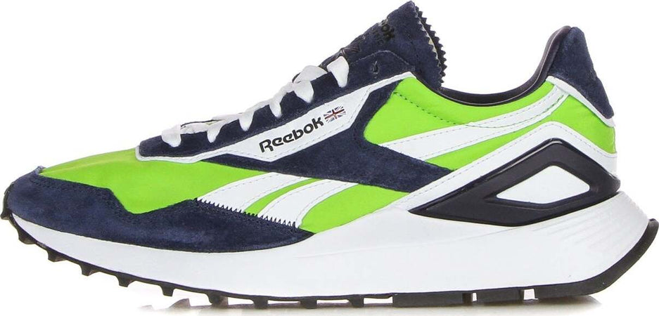 REEBOK-Scarpa-Bassa-Uomo-Classic-Legacy-Az-Semi-Solar-Green/vector-Navy/cloud-White-da-uomo
