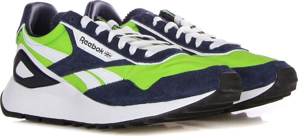 REEBOK-Scarpa-Bassa-Uomo-Classic-Legacy-Az-Semi-Solar-Green/vector-Navy/cloud-White-da-uomo