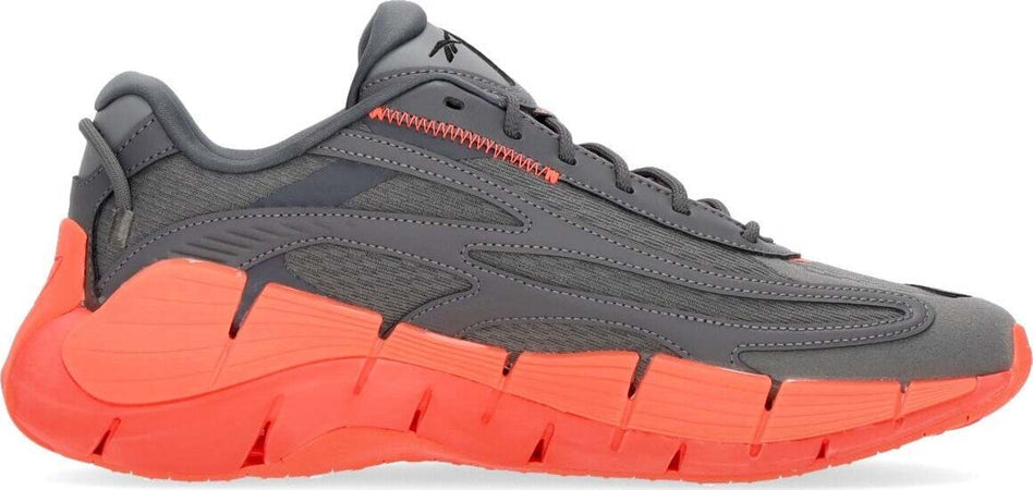 REEBOK-Scarpa-Bassa-Uomo-Zig-Kinetica-2.5-Pure-Grey-6/pure-Grey-7/orange-Flare-da-uomo