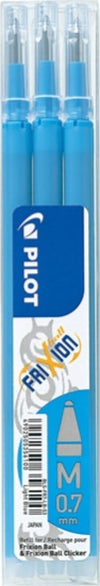 Refill a sfera Frixionball - punta 0 7mm - azzurro - Pilot - conf. 3 pezzi Cancelleria e prodotti per ufficio/Penne matite scrittura e correzione/Penne e ricariche/Penne roller a inchiostro gel Eurocartuccia - Pavullo, Commerciovirtuoso.it