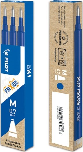 Refill a sfera Frixionball - punta 0 7mm - blu - Pilot - conf. 3 pezzi Cancelleria e prodotti per ufficio/Penne matite scrittura e correzione/Penne e ricariche/Penne roller a inchiostro gel Eurocartuccia - Pavullo, Commerciovirtuoso.it