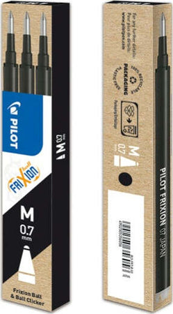 Refill a sfera Frixionball - punta 0 7mm - nero - Pilot - conf. 3 pezzi Cancelleria e prodotti per ufficio/Penne matite scrittura e correzione/Penne e ricariche/Penne roller a inchiostro gel Eurocartuccia - Pavullo, Commerciovirtuoso.it