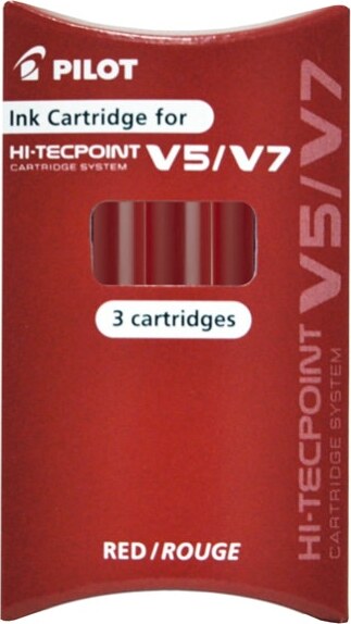 Refill Hi Tecpoint V5-V7 ricaricabile begreen - rosso - Pilot - conf. 3 pezzi Cancelleria e prodotti per ufficio/Penne matite scrittura e correzione/Penne e ricariche/Ricariche penne Eurocartuccia - Pavullo, Commerciovirtuoso.it