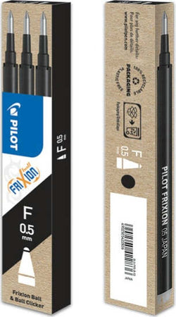 Refill sfera a scatto Frixionball Clicker - punta 0 5mm - nero - Pilot - conf. 3 pezzi Cancelleria e prodotti per ufficio/Penne matite scrittura e correzione/Penne e ricariche/Penne roller a inchiostro gel Eurocartuccia - Pavullo, Commerciovirtuoso.it