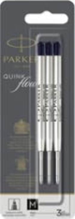 Refill sfera Quinkflow - punta media - nero - Parker - blister 3 pezzi Cancelleria e prodotti per ufficio/Penne matite scrittura e correzione/Penne e ricariche/Ricariche penne Eurocartuccia - Pavullo, Commerciovirtuoso.it
