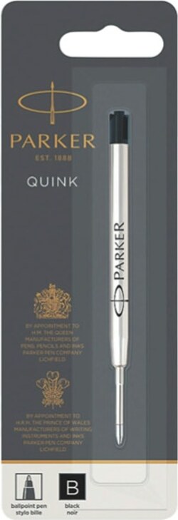 Refill sfera standard - punta large - nero - Parker Cancelleria e prodotti per ufficio/Penne matite scrittura e correzione/Penne e ricariche/Ricariche penne Eurocartuccia - Pavullo, Commerciovirtuoso.it