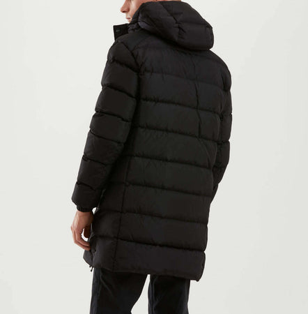 Refrigiwear Piumino Uomo 250gr Nero Giacca Invernale Imbottita 100% Piuma Giubbotto con Cappuccio Anti Vento Impermeabile Zip, Tasche Polsini Moda/Uomo/Abbigliamento/Giacche e cappotti/Giacche impermeabili Euforia - Bronte, Commerciovirtuoso.it