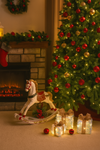 Regali natalizi in metallo con luci LED per decorazioni natalizie set da 3
