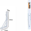 Reggimensola Supporto Staffa Metallo Pieghevole Regolabile 25x17.5x2.5 Cm 07918 Casa, arredamento e bricolage > Arredamento > Reggimensola Trade Shop italia - Napoli, Commerciovirtuoso.it
