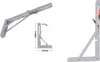 Reggimensola Supporto Staffa Metallo Pieghevole Regolabile 30x15cm Bianco 91289 Fai da te/Ferramenta/Staffe e supporti per mensole Trade Shop italia - Napoli, Commerciovirtuoso.it