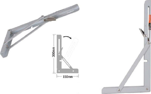 Reggimensola Supporto Staffa Metallo Pieghevole Regolabile 30x15cm Bianco 91289 Fai da te/Ferramenta/Staffe e supporti per mensole Trade Shop italia - Napoli, Commerciovirtuoso.it