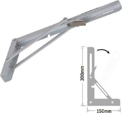 Reggimensola Supporto Staffa Metallo Pieghevole Regolabile 30x15cm Bianco 91289 Fai da te/Ferramenta/Staffe e supporti per mensole Trade Shop italia - Napoli, Commerciovirtuoso.it