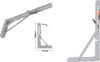 Reggimensola-Supporto-Staffa-Metallo-Pieghevole-Regolabile-30x15cm-Bianco-91289
