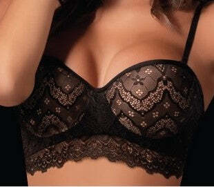 Reggiseno Love And Bra Brigitte Imbottito A Fascia Con Ferretto Coppa B