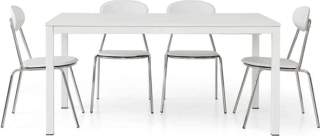 REGINALD---tavolo-da-pranzo-moderno-allungabile-frassinato-90x140/190-Bianco-Milani-Home