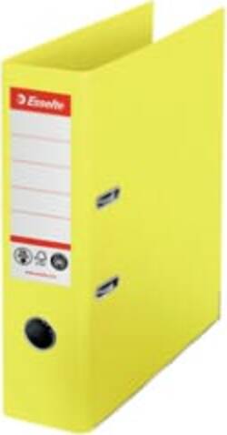 Registratore a leva - CO2 neutral - A4 - dorso 75 mm - giallo - Esselte Cancelleria e prodotti per ufficio/Archivio ufficio e accessori per scrivania/Raccoglitori e accessori per raccoglitori/Raccoglitori/Raccoglitori a leva per documenti Eurocartuccia - Pavullo, Commerciovirtuoso.it