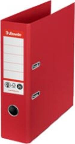 Registratore a leva - CO2 neutral - A4 - dorso 75 mm - rosso - Esselte Cancelleria e prodotti per ufficio/Archivio ufficio e accessori per scrivania/Raccoglitori e accessori per raccoglitori/Raccoglitori/Raccoglitori a leva per documenti Eurocartuccia - Pavullo, Commerciovirtuoso.it