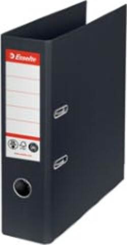 Registratore a leva - CO2 neutral - dorso 75 mm - nero - Esselte Cancelleria e prodotti per ufficio/Archivio ufficio e accessori per scrivania/Raccoglitori e accessori per raccoglitori/Raccoglitori/Raccoglitori a leva per documenti Eurocartuccia - Pavullo, Commerciovirtuoso.it