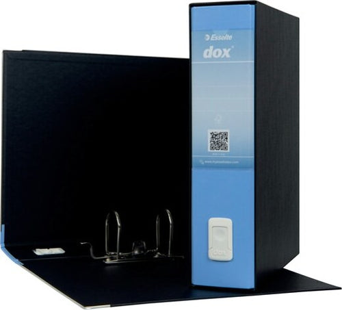 Registratore Dox 2 - dorso 8 cm - protocollo 23x34 cm - azzurro - Esselte Cancelleria e prodotti per ufficio/Archivio ufficio e accessori per scrivania/Raccoglitori e accessori per raccoglitori/Raccoglitori/Raccoglitori a leva per documenti Eurocartuccia - Pavullo, Commerciovirtuoso.it