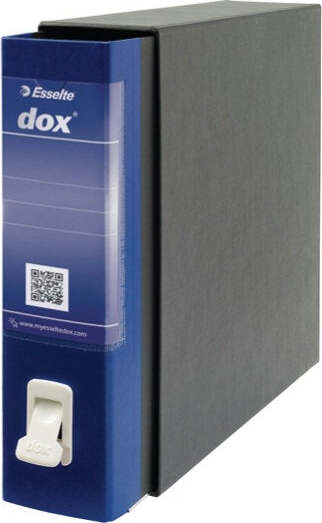 Registratore Dox 2 - dorso 8 cm - protocollo 23x34 cm - blu - Esselte Cancelleria e prodotti per ufficio/Archivio ufficio e accessori per scrivania/Raccoglitori e accessori per raccoglitori/Raccoglitori/Raccoglitori a leva per documenti Eurocartuccia - Pavullo, Commerciovirtuoso.it