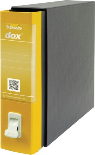 Registratore Dox 2 - dorso 8 cm - protocollo 23x34 cm - giallo - Esselte Cancelleria e prodotti per ufficio/Archivio ufficio e accessori per scrivania/Raccoglitori e accessori per raccoglitori/Raccoglitori/Raccoglitori a leva per documenti Eurocartuccia - Pavullo, Commerciovirtuoso.it