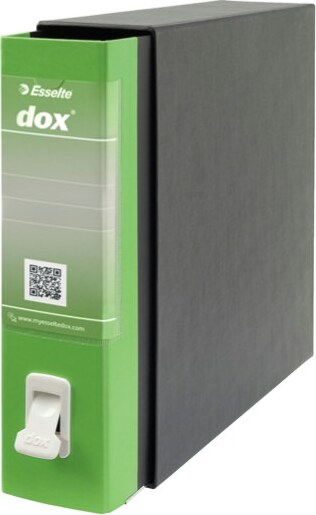 Registratore Dox 2 - dorso 8 cm - protocollo 23x34 cm - greenery - Esselte Cancelleria e prodotti per ufficio/Archivio ufficio e accessori per scrivania/Raccoglitori e accessori per raccoglitori/Raccoglitori/Raccoglitori a leva per documenti Eurocartuccia - Pavullo, Commerciovirtuoso.it