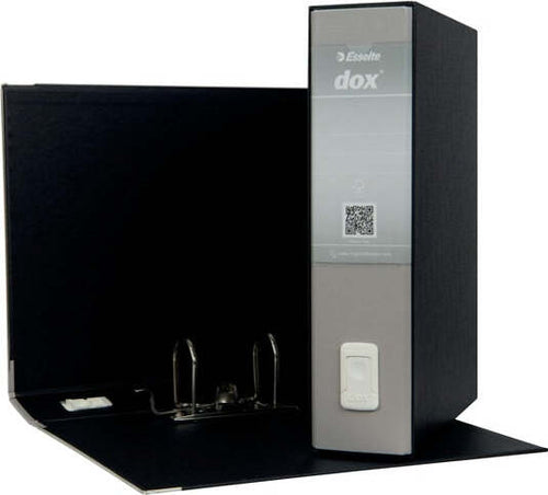 Registratore Dox 2 - dorso 8 cm - protocollo 23x34 cm - grigio chiaro - Esselte Cancelleria e prodotti per ufficio/Archivio ufficio e accessori per scrivania/Raccoglitori e accessori per raccoglitori/Raccoglitori/Raccoglitori a leva per documenti Eurocartuccia - Pavullo, Commerciovirtuoso.it