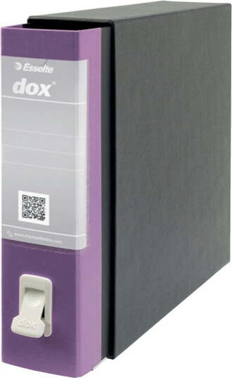 Registratore Dox 2 - dorso 8 cm - protocollo 23x34 cm - lilla - Esselte Cancelleria e prodotti per ufficio/Archivio ufficio e accessori per scrivania/Raccoglitori e accessori per raccoglitori/Raccoglitori/Raccoglitori a leva per documenti Eurocartuccia - Pavullo, Commerciovirtuoso.it