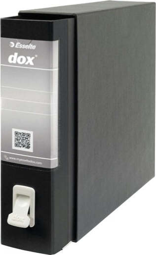 Registratore Dox 2 - dorso 8 cm - protocollo 23x34 cm - nero - Esselte Cancelleria e prodotti per ufficio/Archivio ufficio e accessori per scrivania/Raccoglitori e accessori per raccoglitori/Raccoglitori/Raccoglitori a leva per documenti Eurocartuccia - Pavullo, Commerciovirtuoso.it
