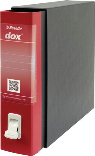 Registratore Dox 2 - dorso 8 cm - protocollo 23x34 cm - rosso - Esselte Cancelleria e prodotti per ufficio/Archivio ufficio e accessori per scrivania/Raccoglitori e accessori per raccoglitori/Raccoglitori/Raccoglitori a leva per documenti Eurocartuccia - Pavullo, Commerciovirtuoso.it