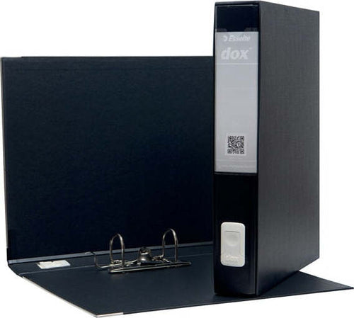 Registratore Dox 5 - dorso 5 cm - protocollo 23x34 cm - nero - Esselte Cancelleria e prodotti per ufficio/Archivio ufficio e accessori per scrivania/Raccoglitori e accessori per raccoglitori/Raccoglitori/Raccoglitori a leva per documenti Eurocartuccia - Pavullo, Commerciovirtuoso.it