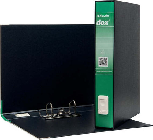 Registratore Dox 5 - dorso 5 cm - protocollo 23x34 cm - verde - Esselte Cancelleria e prodotti per ufficio/Archivio ufficio e accessori per scrivania/Raccoglitori e accessori per raccoglitori/Raccoglitori/Raccoglitori a leva per documenti Eurocartuccia - Pavullo, Commerciovirtuoso.it