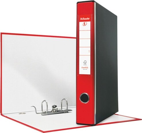 Registratore Eurofile G54 - dorso 5 cm - protocollo 23x33 cm - rosso - Esselte Cancelleria e prodotti per ufficio/Archivio ufficio e accessori per scrivania/Raccoglitori e accessori per raccoglitori/Raccoglitori/Raccoglitori a leva per documenti Eurocartuccia - Pavullo, Commerciovirtuoso.it