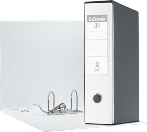 Registratore Eurofile G55 - dorso 8 cm - protocollo 23x33 cm - bianco - Esselte Cancelleria e prodotti per ufficio/Archivio ufficio e accessori per scrivania/Raccoglitori e accessori per raccoglitori/Raccoglitori/Raccoglitori a leva per documenti Eurocartuccia - Pavullo, Commerciovirtuoso.it