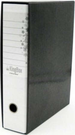 Registratore Kingbox - dorso 8 cm - protocollo 23x33 cm - bianco - Starline Cancelleria e prodotti per ufficio/Archivio ufficio e accessori per scrivania/Raccoglitori e accessori per raccoglitori/Raccoglitori/Raccoglitori a leva per documenti Eurocartuccia - Pavullo, Commerciovirtuoso.it