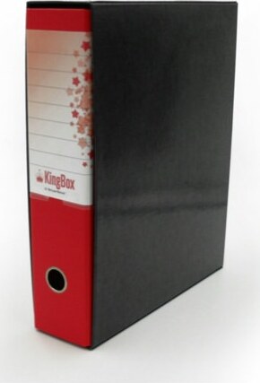 Registratore Kingbox - dorso 8 cm - protocollo 23x33 cm - rosso - Starline Cancelleria e prodotti per ufficio/Archivio ufficio e accessori per scrivania/Raccoglitori e accessori per raccoglitori/Raccoglitori/Raccoglitori a leva per documenti Eurocartuccia - Pavullo, Commerciovirtuoso.it