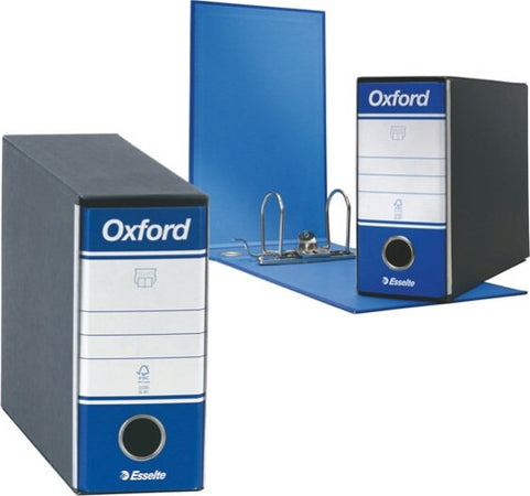 Registratore Oxford G81 - dorso 8 cm - memorandum 23x18 cm - blu - Esselte [multipack] 12 pezzi Cancelleria e prodotti per ufficio/Archivio ufficio e accessori per scrivania/Raccoglitori e accessori per raccoglitori/Raccoglitori/Raccoglitori a leva per documenti Eurocartuccia - Pavullo, Commerciovirtuoso.it