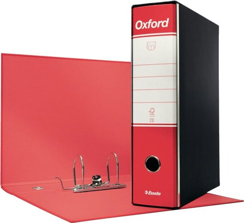 Registratore Oxford G85 - dorso 8 cm - protocollo 23x33 cm - rosso - Esselte [multipack] 6 pezzi Cancelleria e prodotti per ufficio/Archivio ufficio e accessori per scrivania/Raccoglitori e accessori per raccoglitori/Raccoglitori/Raccoglitori a leva per documenti Eurocartuccia - Pavullo, Commerciovirtuoso.it