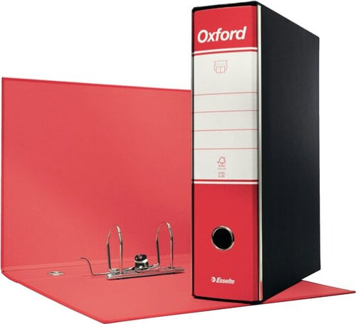 Registratore Oxford G85 - dorso 8 cm - protocollo 23x33 cm - rosso - Esselte [multipack] 6 pezzi Cancelleria e prodotti per ufficio/Archivio ufficio e accessori per scrivania/Raccoglitori e accessori per raccoglitori/Raccoglitori/Raccoglitori a leva per documenti Eurocartuccia - Pavullo, Commerciovirtuoso.it