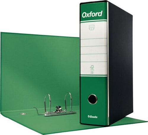 Registratore Oxford G85 - dorso 8 cm - protocollo 23x33 cm - verde - Esselte [multipack] 6 pezzi Cancelleria e prodotti per ufficio/Archivio ufficio e accessori per scrivania/Raccoglitori e accessori per raccoglitori/Raccoglitori/Raccoglitori a leva per documenti Eurocartuccia - Pavullo, Commerciovirtuoso.it