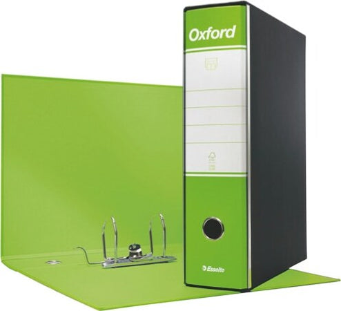 Registratore Oxford G85 - dorso 8 cm - protocollo 23x33 cm - verde lime - Esselte [multipack] 6 pezzi Cancelleria e prodotti per ufficio/Archivio ufficio e accessori per scrivania/Raccoglitori e accessori per raccoglitori/Raccoglitori/Raccoglitori a leva per documenti Eurocartuccia - Pavullo, Commerciovirtuoso.it