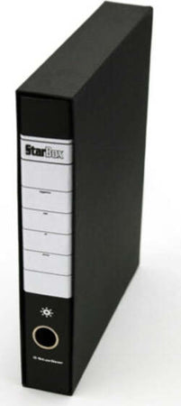 Registratore Starbox - dorso 5 cm - protocollo 23x33 cm - nero - Starline [multipack] 18 pezzi Cancelleria e prodotti per ufficio/Archivio ufficio e accessori per scrivania/Raccoglitori e accessori per raccoglitori/Raccoglitori/Raccoglitori a leva per documenti Eurocartuccia - Pavullo, Commerciovirtuoso.it